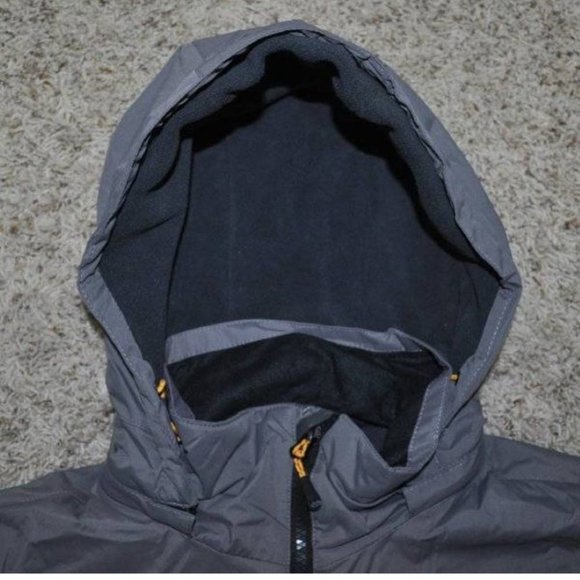 Mens Winter Jacket Hemisphere Gray XL Wind Water Resistant Down Alt Fill Hooded - Picture 3 of 8